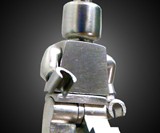 Poseable Sterling Silver LEGO Minifig