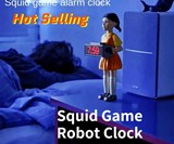 Squid Game Doll Shooting Alarm Clock