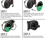 Record Player Car Air Freshener with Spinning Turntable