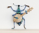 Beetle Playing the Banjo Taxidermy