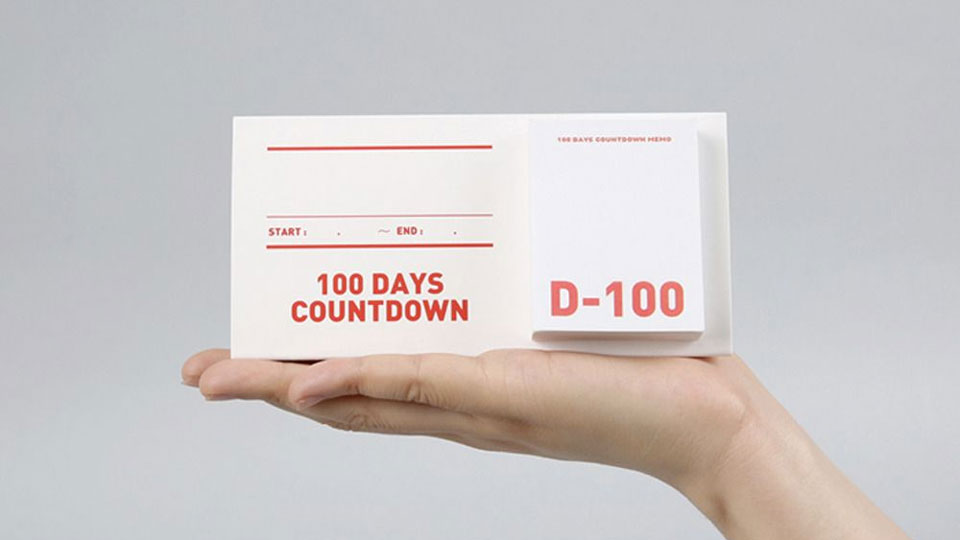 100 Days Countdown Sticky Notes 100 Days Countdown Sticky Notes