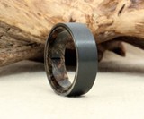 Black Zirconium & Wood Ring
