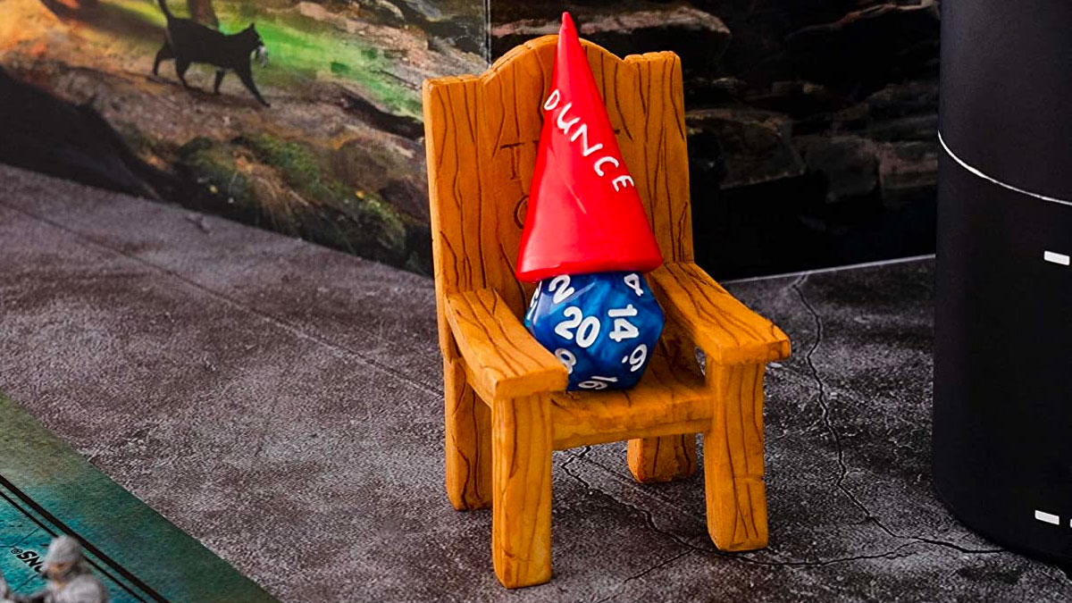 DnD Dice Jail - Time Out Chair & Dunce Hat DnD Dice Jail - Time Out Chair & Dunce Hat