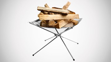Scrimp: Rootless Portable Steel Mesh Fire Pit Scrimp: Rootless Portable Steel Mesh Fire Pit
