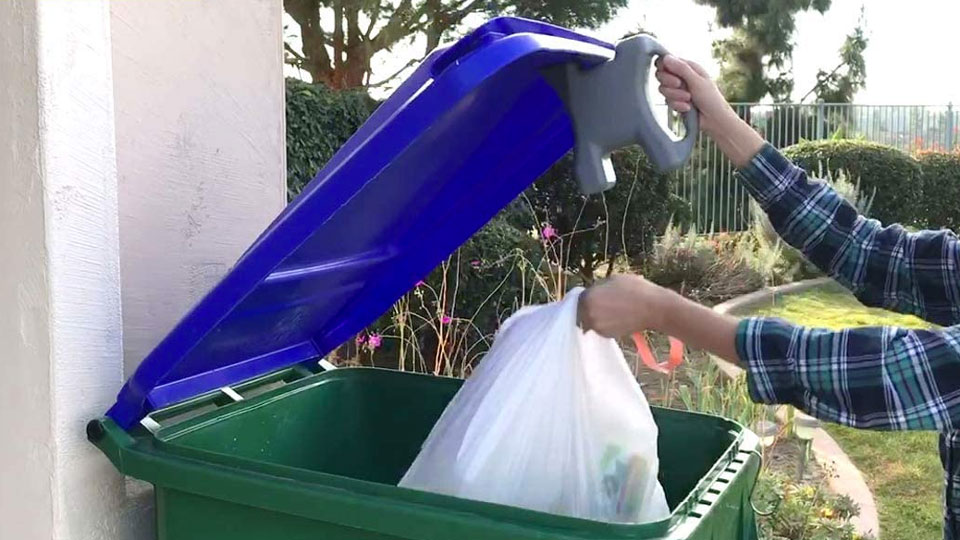 Lid-L-Buddy Touch-Free Trash Can & Dumpster Opener