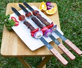GrillBee Flat Stainless Steel Kabob Skewers