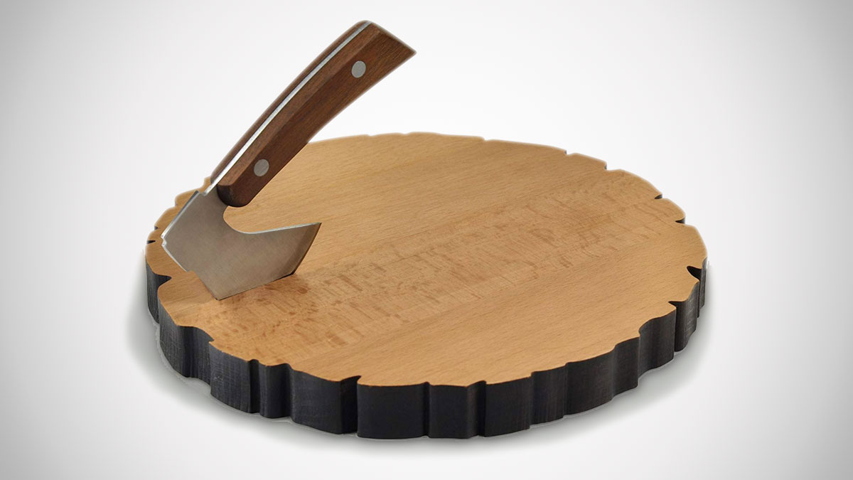 Cheese Log Board & Knife Set Cheese Log Board & Knife Set