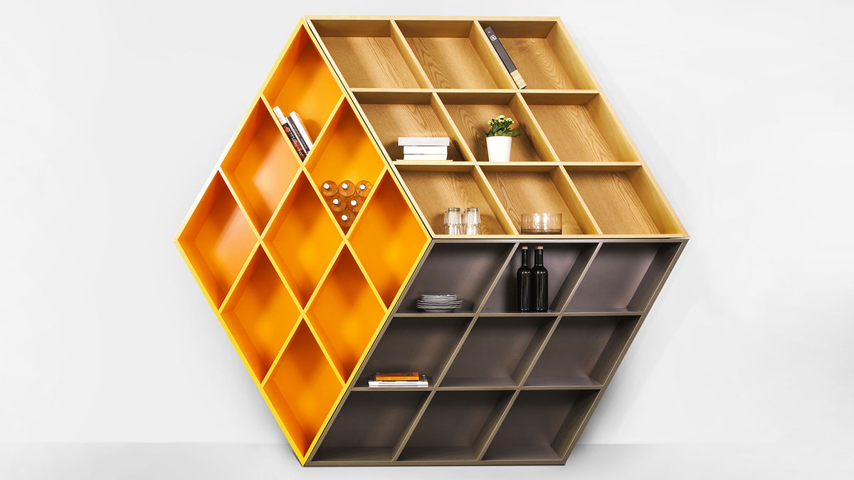 Rubika 3D Illusion Rubik's Cube Bookcase Rubika 3D Illusion Rubik's Cube Bookcase