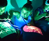 Glow Sketch Interactive Glow in The Dark Pillowcase