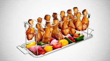 Chicken Wing Rack with Drip Tray Chicken Wing Rack with Drip Tray