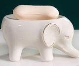 Elephant Soap Dish with Water-Draining Trunk
