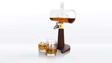 Ship in a Bottle Whiskey Decanter & Dispenser