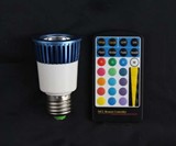 Color-Changing LED Light Bulb with Remote