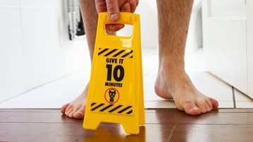 Deeply Satisfying Poo In Progress Bathroom Warning Sign