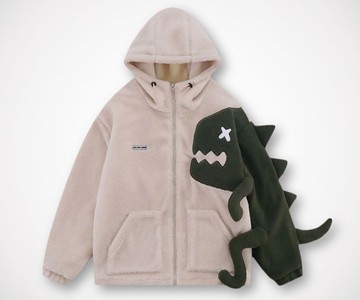 Dinosaur Sherpa Coat