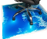 Liquid Encased Office Chair Mat