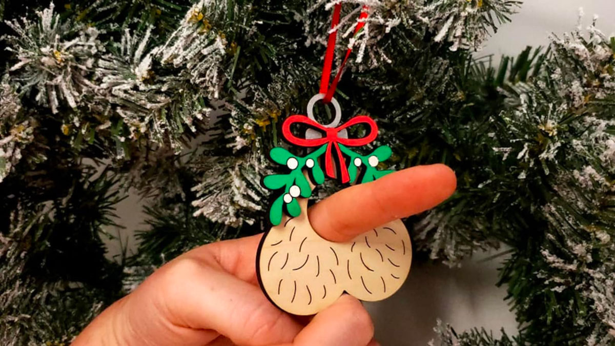 Well Hung Naughty Christmas Ornament Well Hung Naughty Christmas Ornament