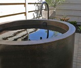 Hammered Copper Soaking Tub