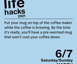 Life Hacks 2021 Day-to-Day Calendar
