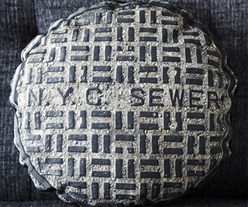 Sewer Manhole Cover Pillow Sewer Manhole Cover Pillow