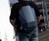Solid Gray Hardshell Backpack
