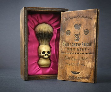 Handmade Skull Shaving Brush Handmade Skull Shaving Brush