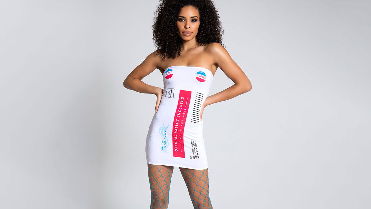 Sexy Mail-In Ballot Halloween Costume Sexy Mail-In Ballot Halloween Costume