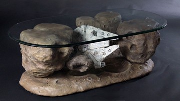 Millennium Falcon Asteroid Coffee Table Millennium Falcon Asteroid Coffee Table