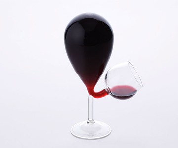 Glass Tank Self-Filling Wine Glass