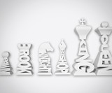 Typographical Chess Set