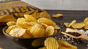 Kettle Brand Krinkle Cut Salt & Fresh Ground Pepper Chips Kettle Brand Krinkle Cut Salt & Fresh Ground Pepper Chips