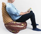 Dropped Ice Cream Cone Bean Bag Chairs