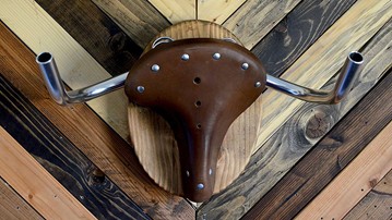 The American Buffalo Bicycle Taxidermy Wall Display Bike Rack The American Buffalo Bicycle Taxidermy Wall Display Bike Rack