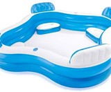 Backyard Inflatable Pool with Seats