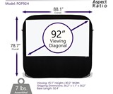 Pop-up Cinema Portable Outdoor Folding Projector Screen