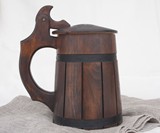 Handmade Wooden Beer Mugs