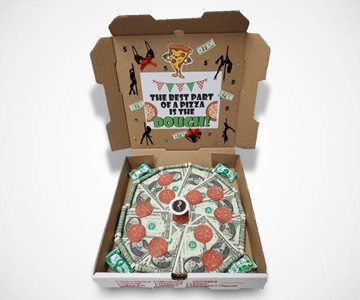 Cash Pizza Money-Filled Gift Box Cash Pizza Money-Filled Gift Box