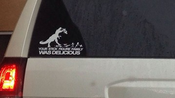 Your Stick Figure Family Was Delicious Decal