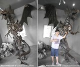Giant Steampunk Dragon - Scale View