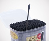 Black Cotton Swabs