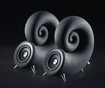 Spirula Speakers - Speakers 3D Printed from Sand Spirula Speakers - Speakers 3D Printed from Sand