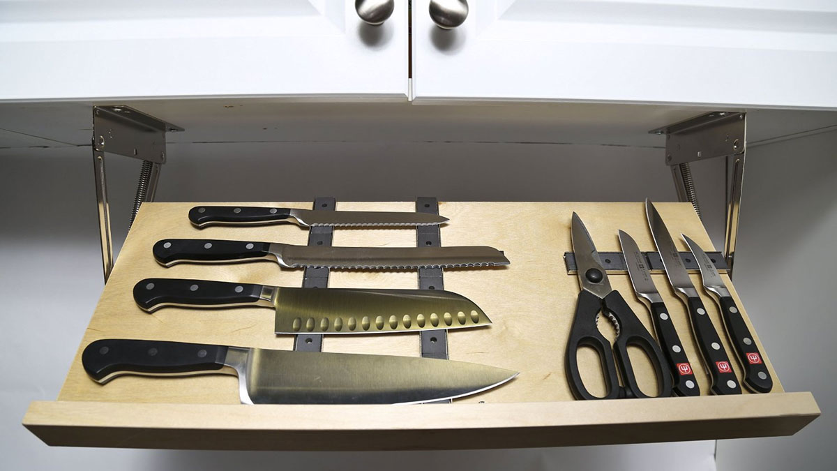 Drop Block Under-Cabinet Knife Blocks Drop Block Under-Cabinet Knife Blocks