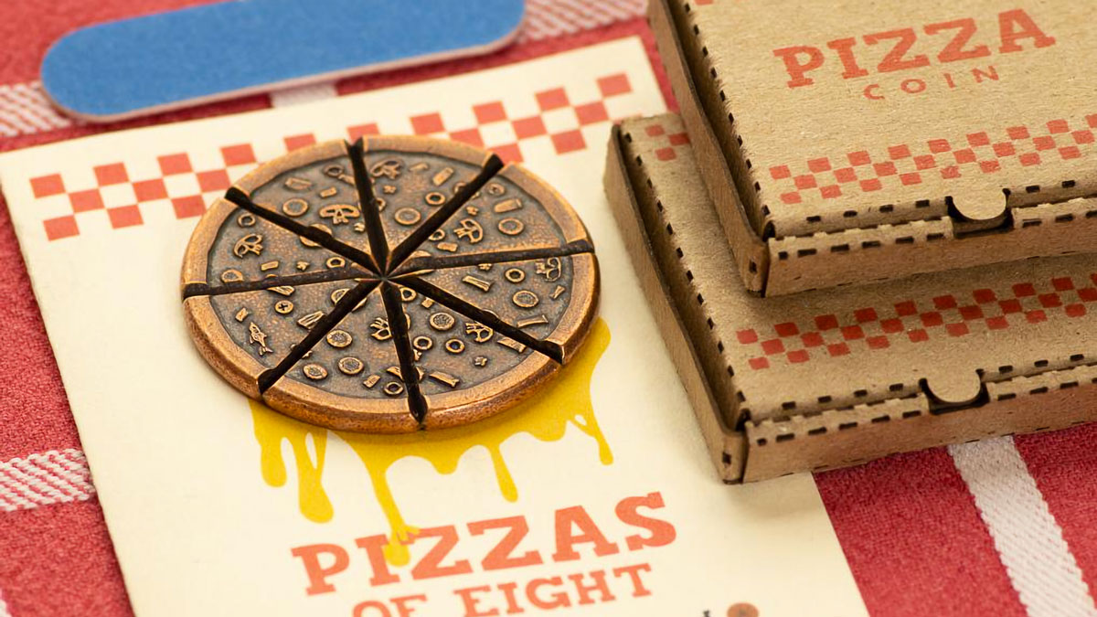 Pizzas of 8 Shareable Pizza Coin Pizzas of 8 Shareable Pizza Coin