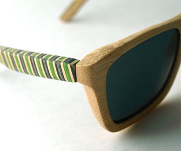 Recycled Skateboard Sunglasses Recycled Skateboard Sunglasses