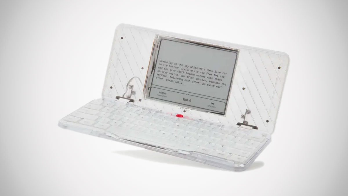 Freewrite Traveler Ghost Transparent Digital Typewriter Freewrite Traveler Ghost Transparent Digital Typewriter
