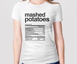 Thanksgiving Dinner Nutrition Label Shirts