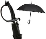 Sabre Handle Umbrella Closeup