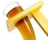 Viking Beer Horn Glass with Stand