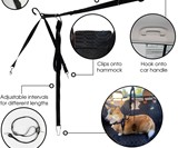 Dog Car Seat Hammock with Zipline