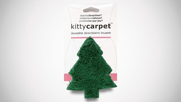 Christmas Tree Kitty Carpet - Reusable Crotch Wig Christmas Tree Kitty Carpet - Reusable Crotch Wig